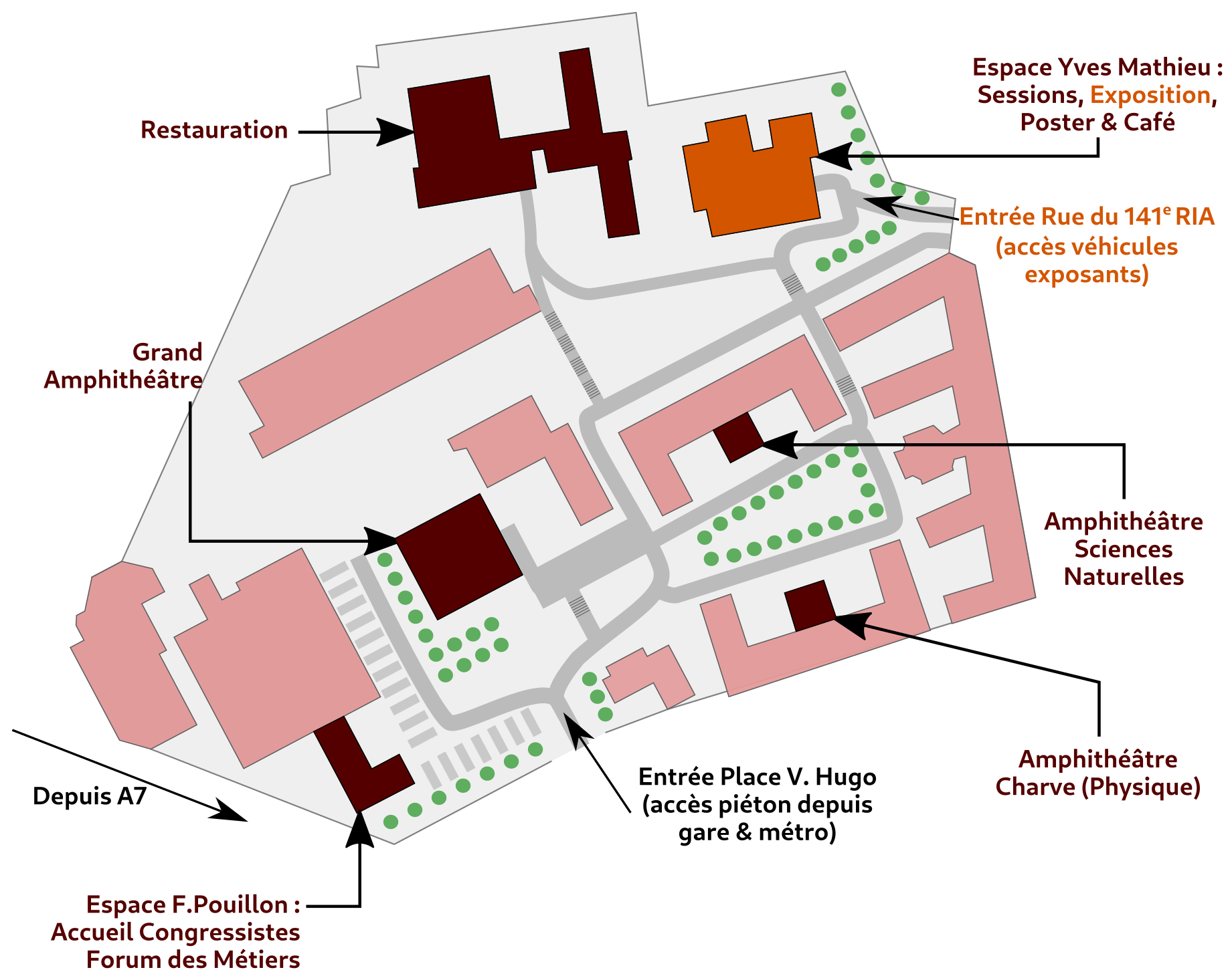 Plan du site Saint Charles